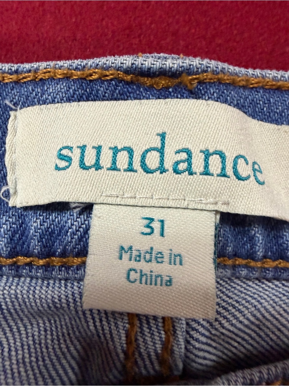 Sundance Light Blue Embroidered Patchwork boyfriend cut jeans - Picture 3 of 9